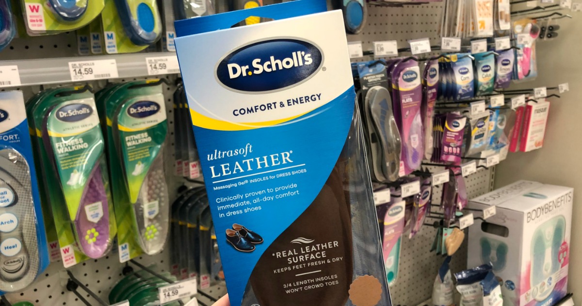 dr scholl's leather insoles