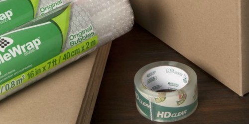 Amazon: Duck HD Clear Packaging Tape Refills 6-Pack Only $9.99 (Regularly $23)