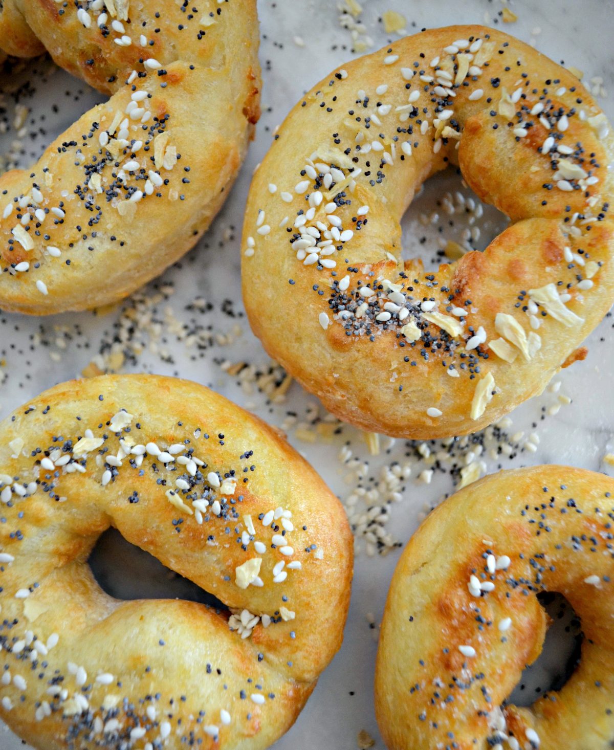 These 2 ingredient air fryer bagels were so good, they disappeared within minutes