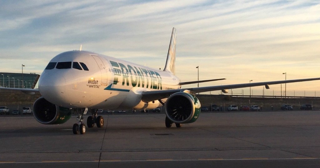 Using frontier airlines, shown here, is one way how to get cheap flights last minute