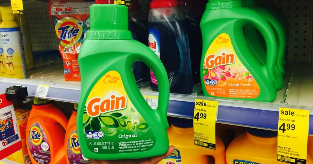 Walgreens Gain Laundry Detergent Only 2.99 Regularly 6 (InStore