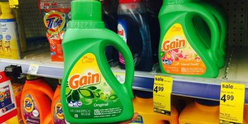 Walgreens: Gain Laundry Detergent Only $2.99 – Regularly $6 (In-Store & Online)
