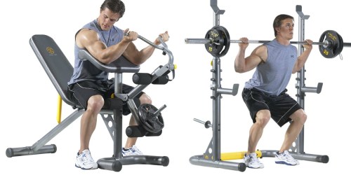 Gold’s Gym Olympic Workout Bench w/ Squat Rack Only $139 Shipped (Regularly $299)