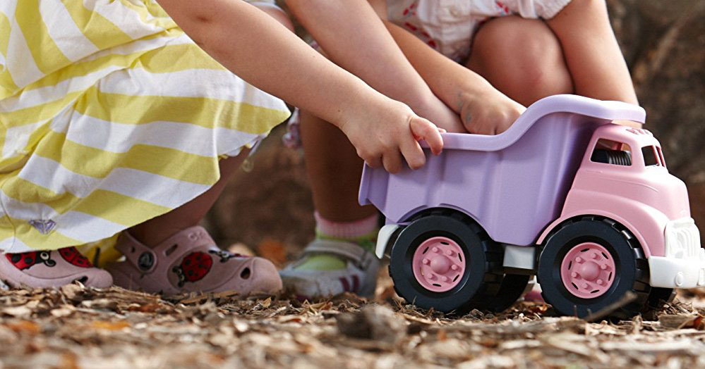 green toys pink dump truck