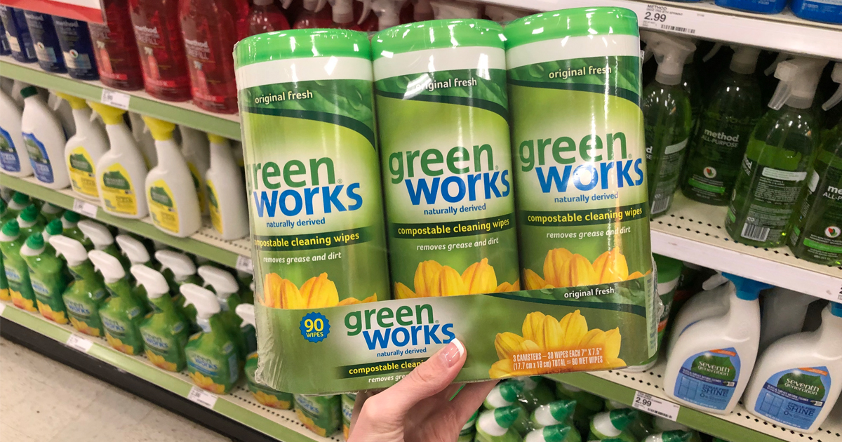 Green Works Cleaning Wipes Only 1.86 Per Canister at Target (Just Use