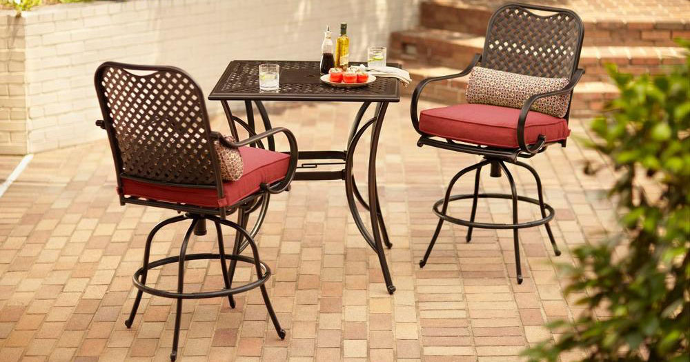 Hampton bay bar height deals bistro set