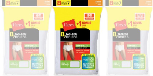 Men’s Hanes ComfortSoft Briefs 8-Pack Only $10 Shipped