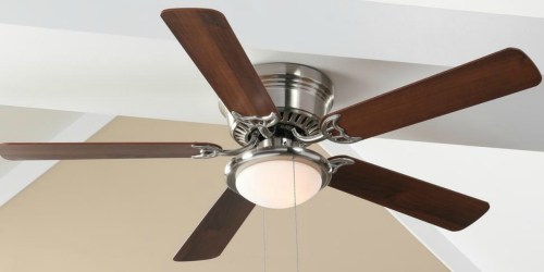 Home Depot: LED Brushed Nickel Ceiling Fan w/ Light Kit ONLY $39.97