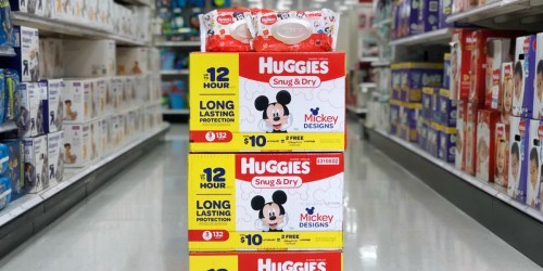 $4 Worth of New Huggies Coupons = Super-Pack Diapers ONLY $18.15 After Target Gift Card