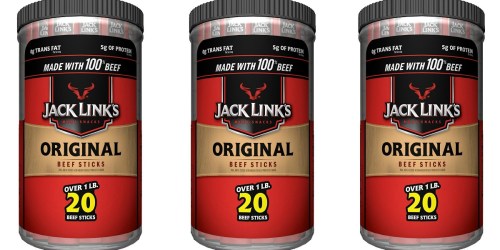 Amazon: Jack Link’s Beef Sticks 20-Count Just $7.46 Shipped (Only 37¢ Per Stick)