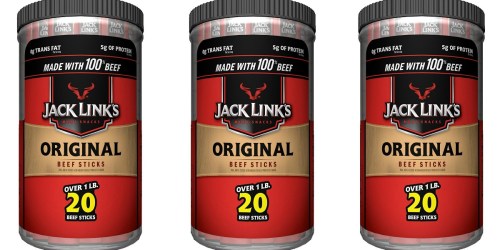 Amazon: Jack Link’s Beef Sticks 20-Count Only $7.46 Shipped (Just 37¢ Per Stick)