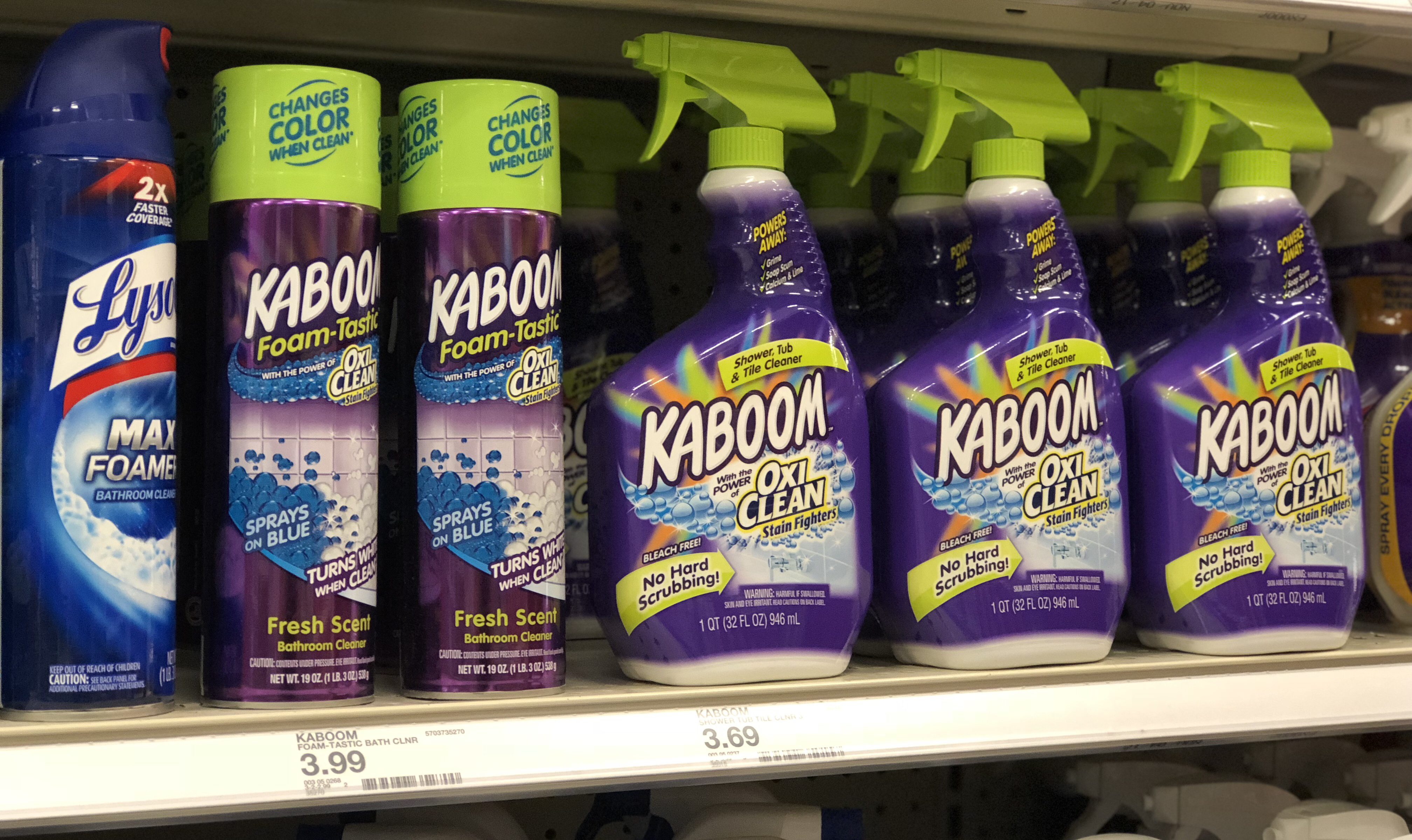 NEW 1/2 Kaboom Bathroom Cleaner Coupon = 50 Savings at Target
