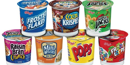 Amazon: SIXTY Kellogg’s Favorites Single Serve Breakfast Cereal Cups Only $32.99 Shipped