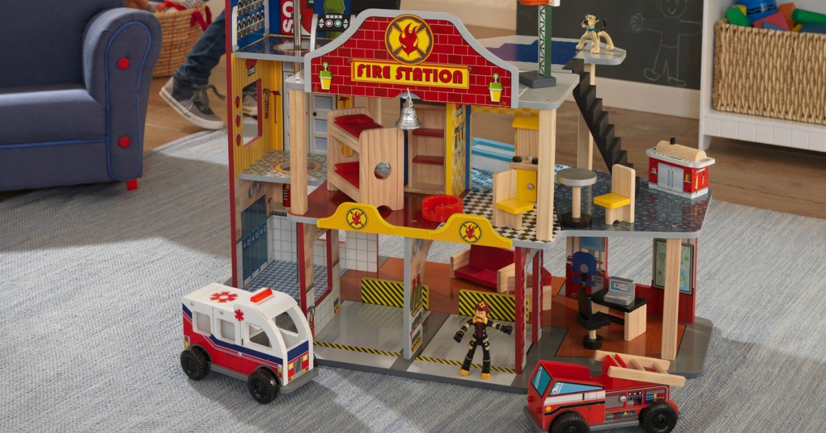 KidKraft Deluxe Fire Rescue Set ONLY 49 99 Shipped Regularly 116   Kidkraft Deluxe Fire Rescue Set2 