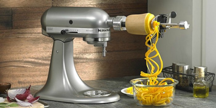 Amazon: KitchenAid Spiralizer Attachment Set ONLY $55.99 Shipped (Peel, Core AND Slice)