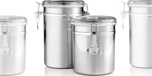 Macy’s: Martha Stewart Stainless Steel Canister Set Just $7.99 (Regularly $17)