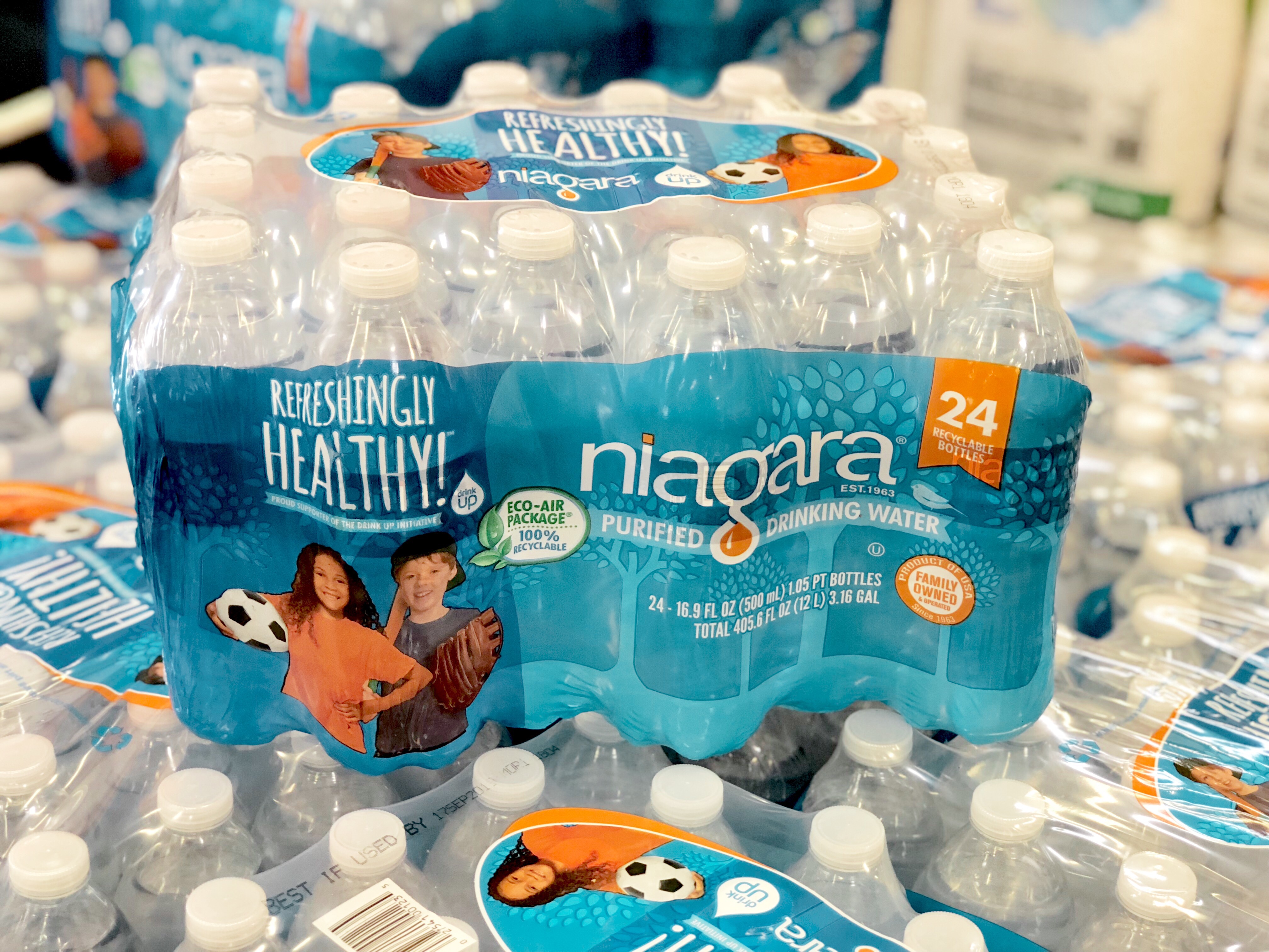 Niagara Purified Water Bottles 24Pack Only 1.98 at Home Depot (Today