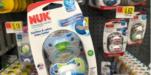 Nuk Pacifier 2 Packs as Low as $1.62 at Walmart + More
