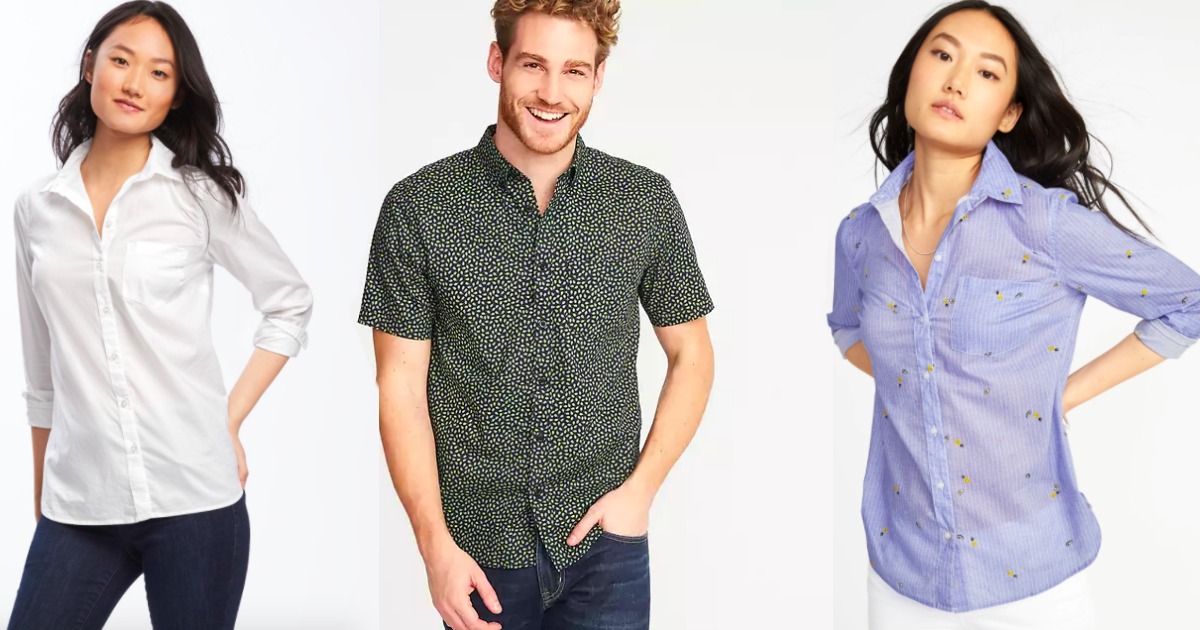 Old Navy Shirts For Entire Family Just $8-$10 (Regularly $17+) • Hip2Save