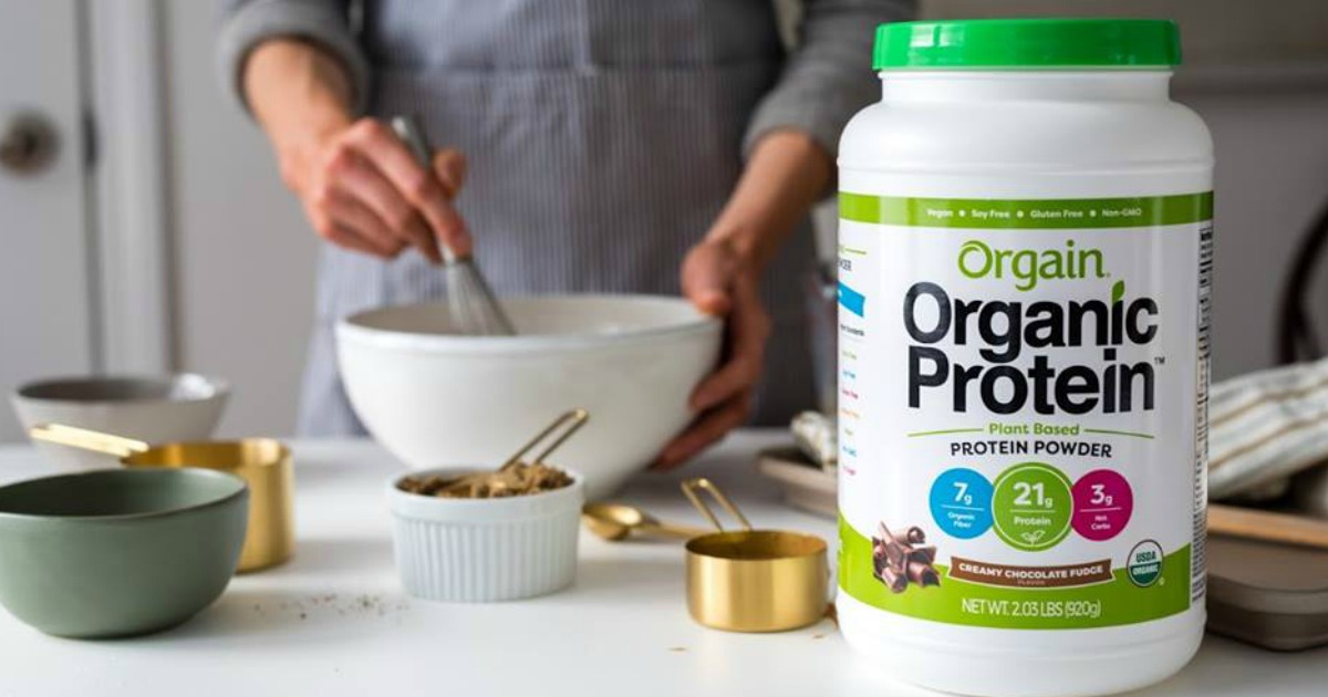 Amazon Prime Orgain Organic Plant Based Protein Powder 2LB Container