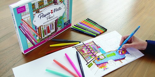 Paper Mate Flair Adult Coloring Kit Only $7 (Regularly $17+)