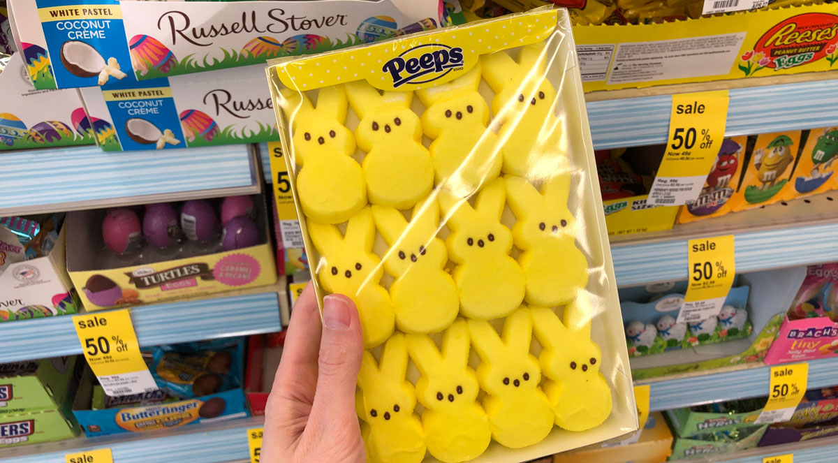 Easter peeps in the store
