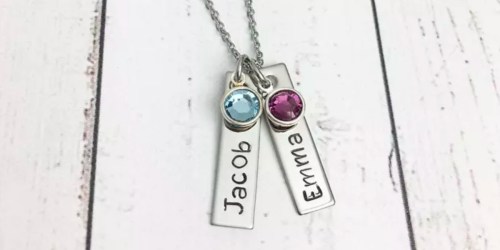 Stainless Steel Mom Tag Necklace Only $13.99 – Includes Up To 3 Personalized Tags
