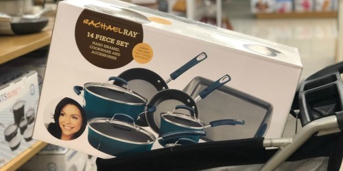 Rachael Ray 14-Piece Cookware Set Only $60.90 Shipped After Mail-in-Rebate + $20 Kohl’s Cash