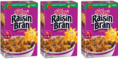 Amazon: Kellogg’s Raisin Bran Cereal 3-Pack Just $4.49 Shipped ($1.50 Per Large Box)