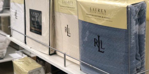 Ralph Lauren Classic 100% Cotton Blankets as Low as $17.99 at Macy’s (Regularly $90+)
