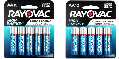 Walmart.com: Rayovac High Energy AA Batteries 10 Pack Just $2.48