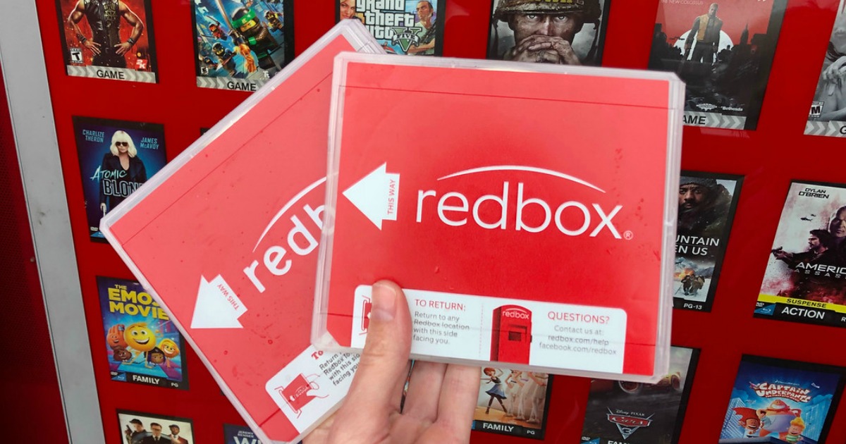 person holding two redbox dvds birthday freebies