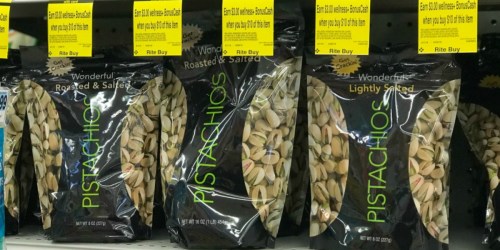 Wonderful Pistachios 8oz Only $1.25 After Rite Aid Rewards