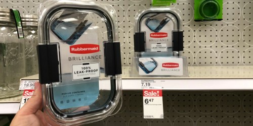 Rubbermaid Brilliance Containers as Low as $1.23 After Cash Back at Target