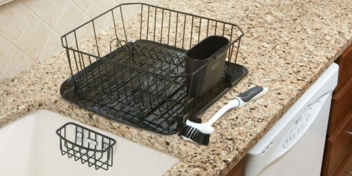 Rubbermaid Antimicrobial 4-Piece Dish Rack Drainer Set ONLY $15 (Regularly $30.49)