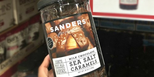 Costco Members! Over TWO Pounds of Sanders Milk Chocolate Sea Salt Caramels Only $6.59