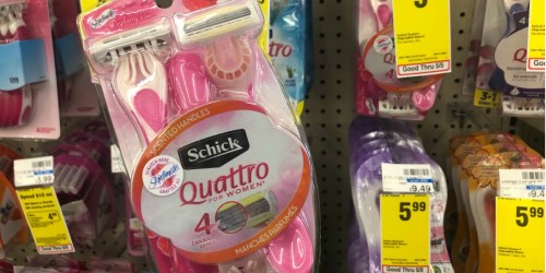 Schick Disposable Razors Only $1.99 at CVS, Rite Aid, or Walgreens