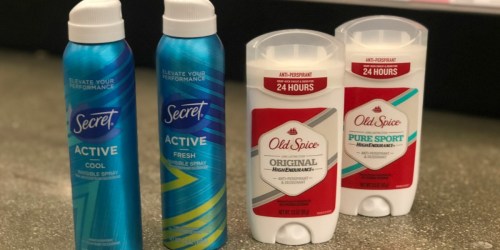 FOUR Secret & Old Spice Deodorants Just $6.18 After Walgreens Rewards (Only $1.55 Each)
