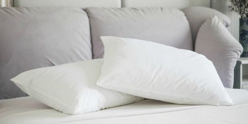 TWO Memory Foam Duck Feather Jumbo Pillows Just $9.88 on Walmart.com (Regularly $30)
