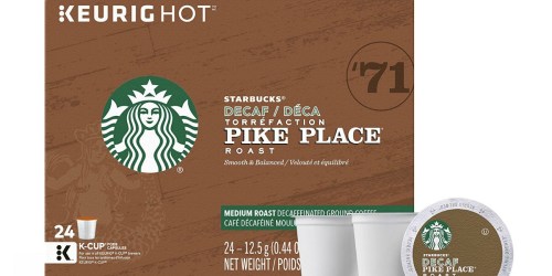 Amazon: Starbucks Decaf K-Cups 96-Count Just $26.47 Shipped (Only 25¢ Per K-Cup)