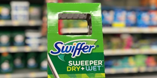 Amazon: Swiffer Sweeper Dry + Wet Mop Starter Kit Only $8