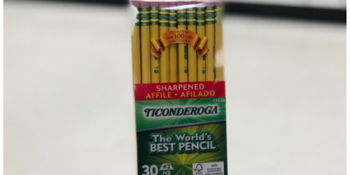 Dixon Ticonderoga 30-Count Pre-Sharpened Pencils ONLY $3.86 (Regularly $12)