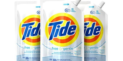Amazon: THREE Tide Free & Gentle Liquid Smart Pouches Just $14.09 Shipped (Only $4.70 Each)
