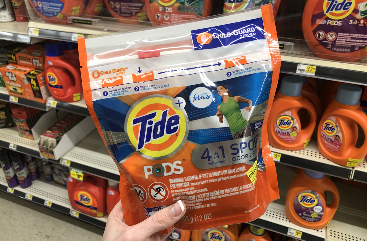 You can also get tide pods like these at dollar general.