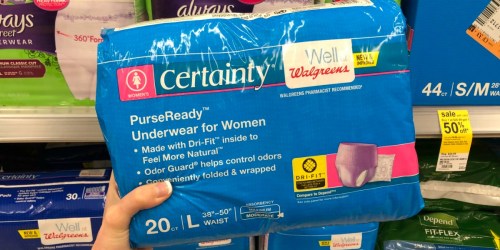 New $1/1 Walgreens Brand Personal Care Product Coupons = 85% Off Adult Incontinence Underwear