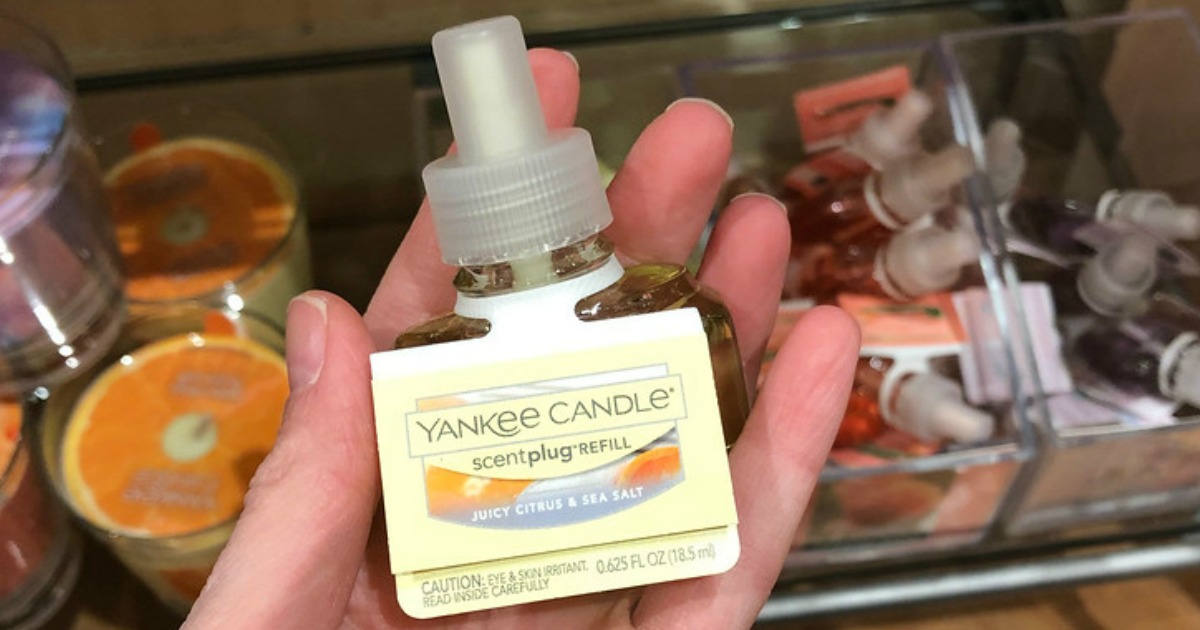 TWO Free Yankee Candle ScentPlug Refills (14 Value) w/ ScentPlug Base
