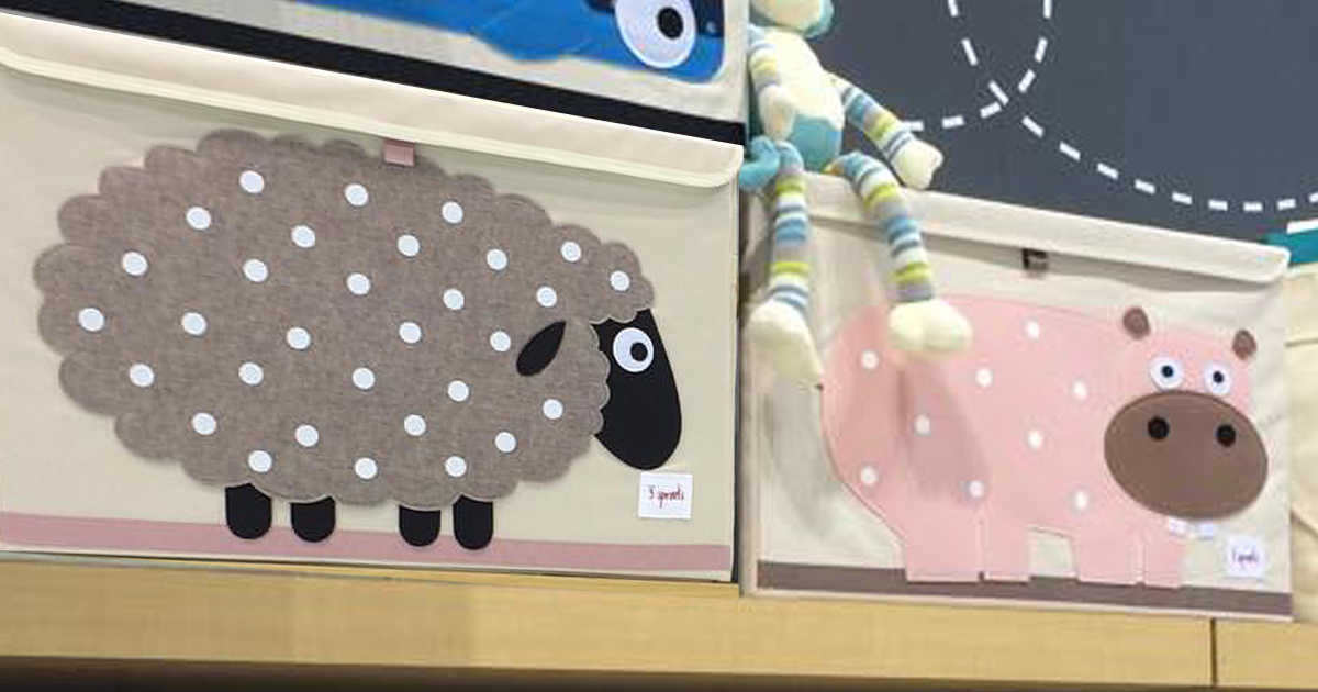 3 sprouts toy chest sheep