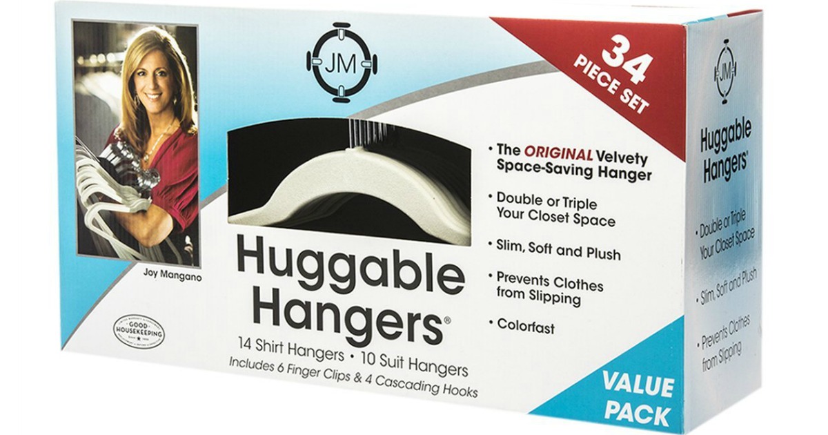 Joy Mangano 34Piece Huggable Hangers Set ONLY 19 Shipped