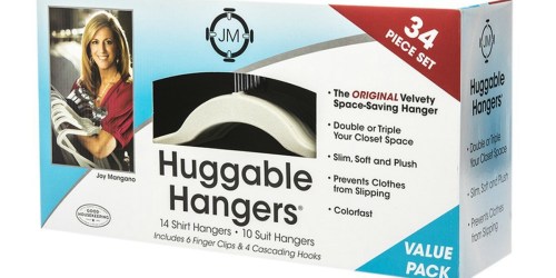 Joy Mangano 34-Piece Huggable Hangers Set ONLY $19 Shipped