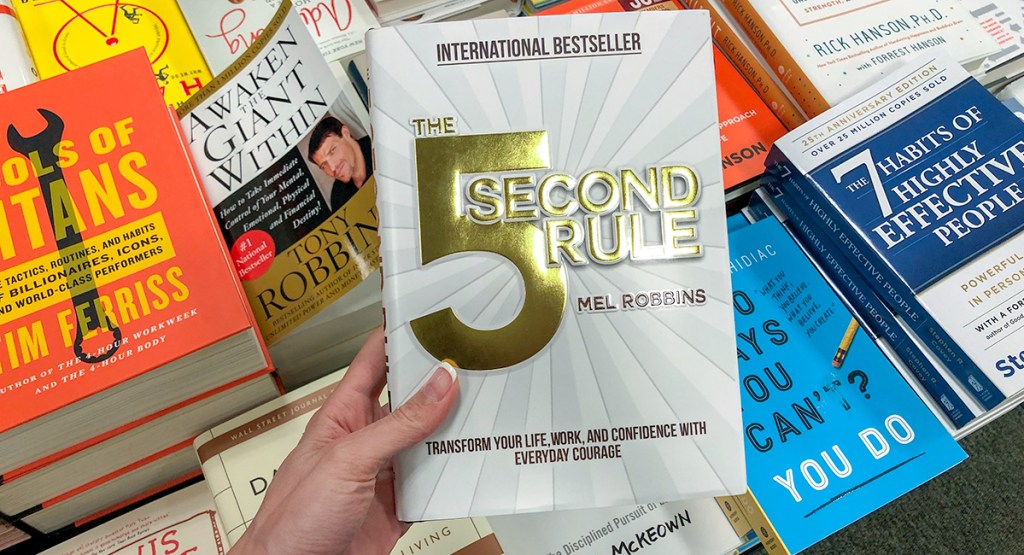 favorite self-help books — the 5 second rule by mel robbins